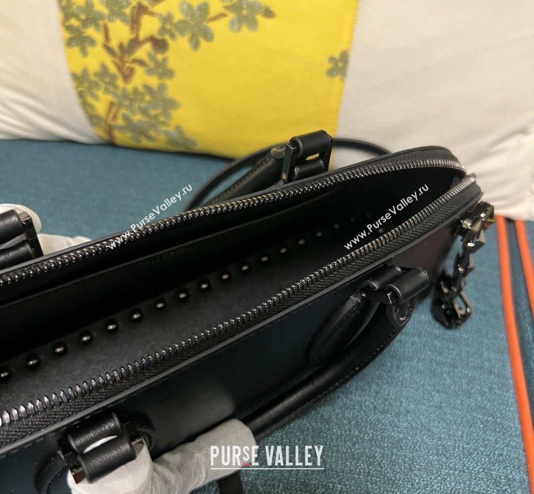 Valentino Rockstud E/W calfskin Small handbag Black 2023 (xinyidai-23111611)