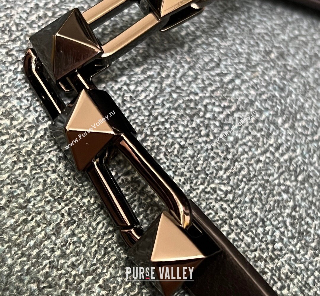 Valentino Rockstud E/W calfskin Small handbag Black 2023 (xinyidai-23111611)