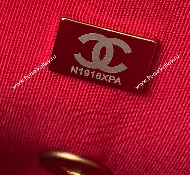 Chanel Grained Calfskin & Gold-Tone Metal Chain Flap Bag AS4431 Red 2023 (jiyuan-23111708)