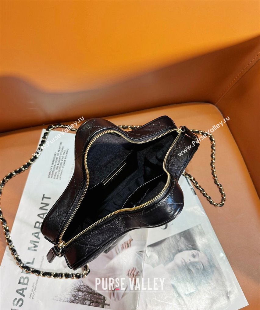 Chanel Lambskin & Gold-Tone Metal Star Handbag AS4579 Black 2023 (jiyuan-23111601)