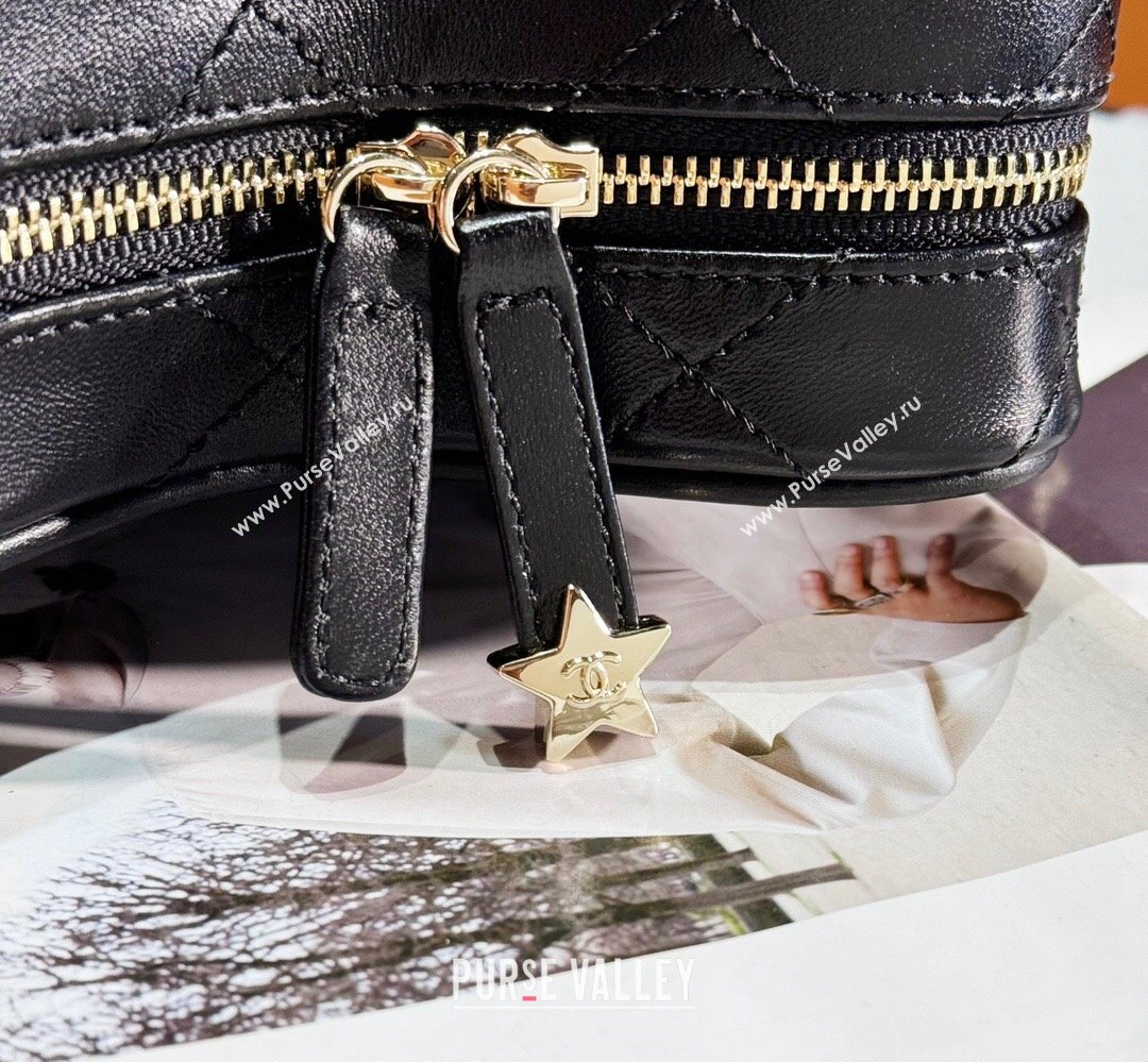 Chanel Lambskin & Gold-Tone Metal Star Handbag AS4579 Black 2023 (jiyuan-23111601)