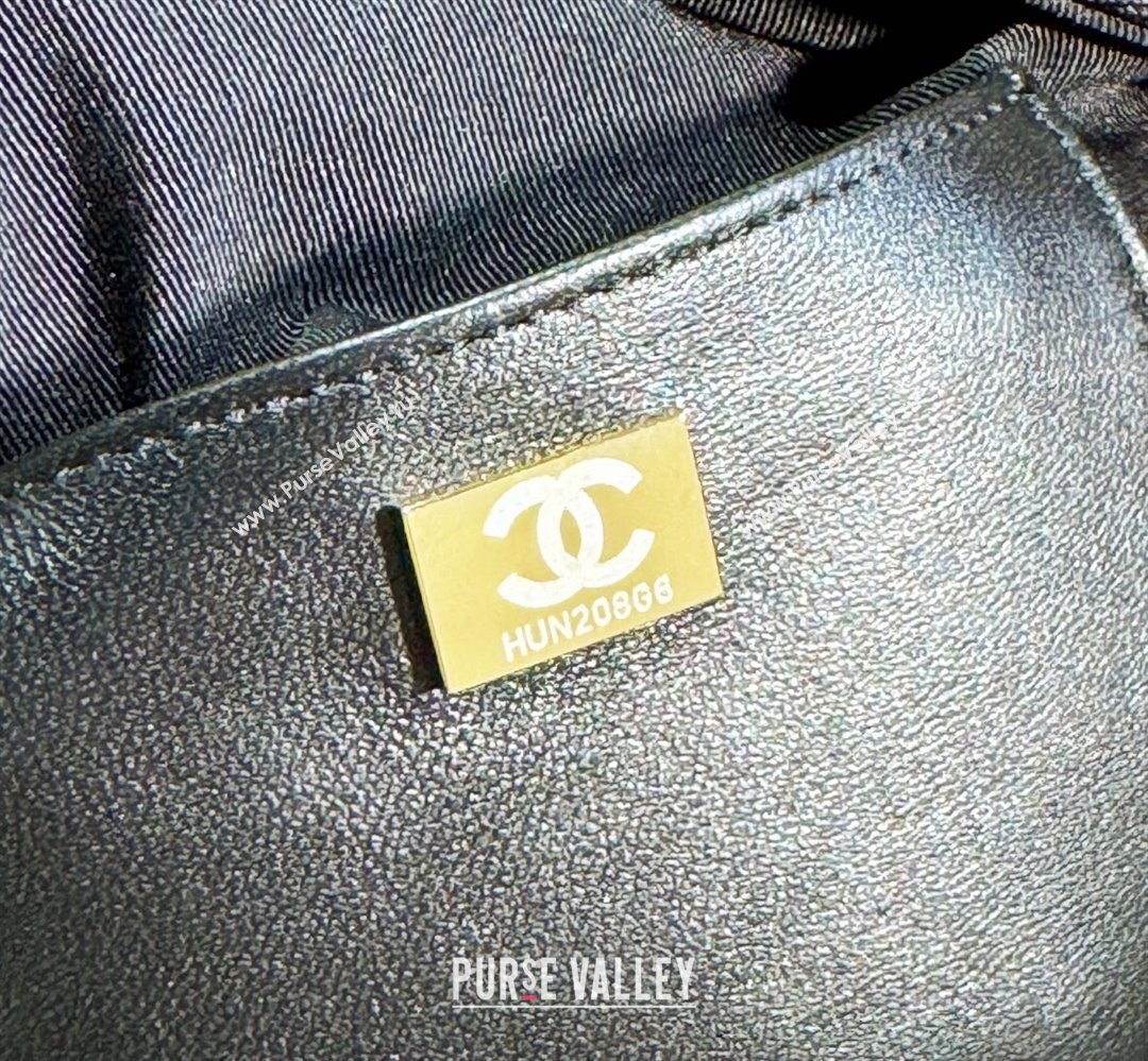 Chanel Lambskin & Gold-Tone Metal Star Handbag AS4579 Black 2023 (jiyuan-23111601)