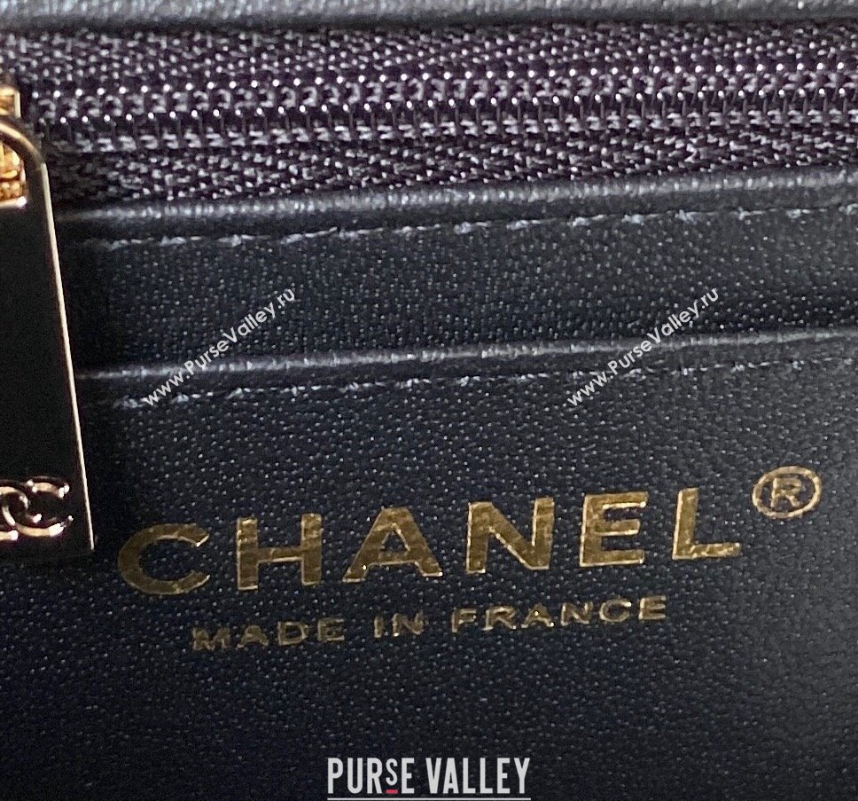 Chanel Quilted Shiny Calfskin & Gold-Tone Metal box Bag AS4471 Black 2023 (jiyuan-23111623)