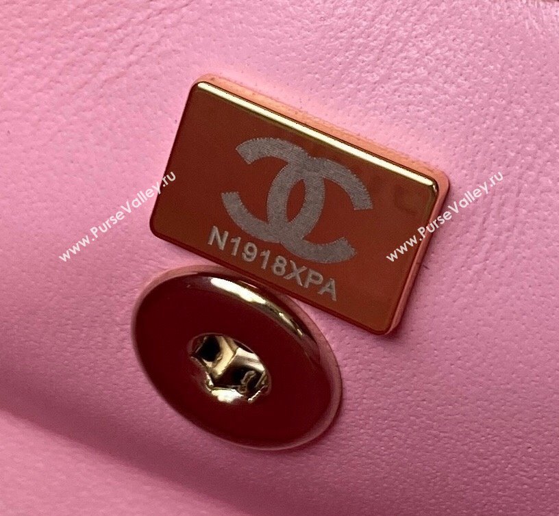 Chanel Quilted Shiny Calfskin & Gold-Tone Metal box Bag AS4471 Pink 2023 (jiyuan-23111625)