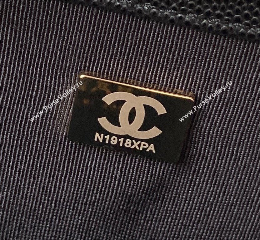 Chanel Grained Calfskin & Gold-Tone Metal Chain Flap Bag AS4489 Black 2023 (jiyuan-23111701)