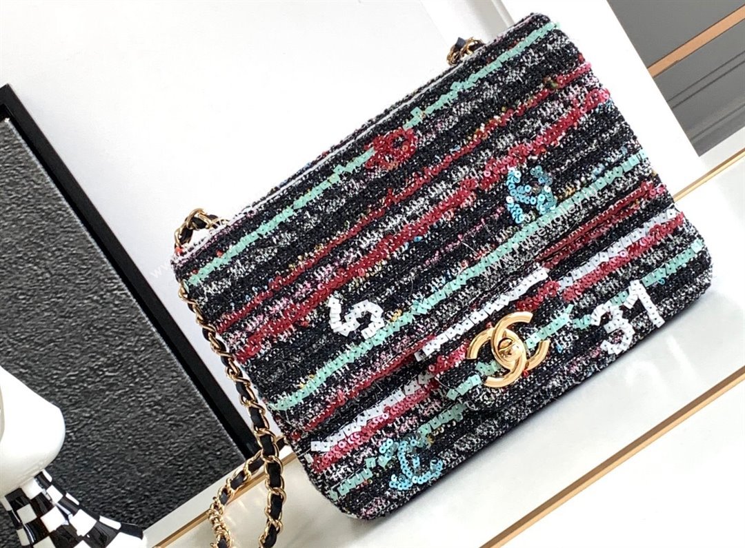 Chanel Sequin Mini Flap Bag Cruise 2023 (jiyuan-23111611)