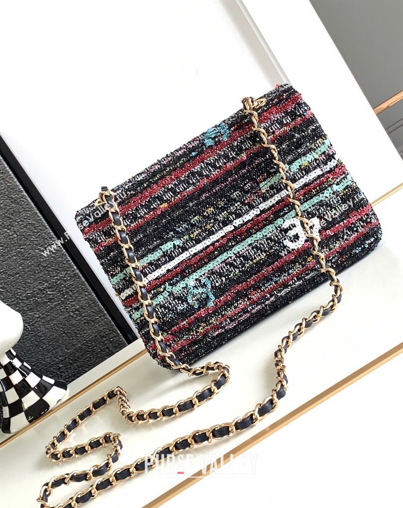 Chanel Sequin Mini Flap Bag Cruise 2023 (jiyuan-23111611)