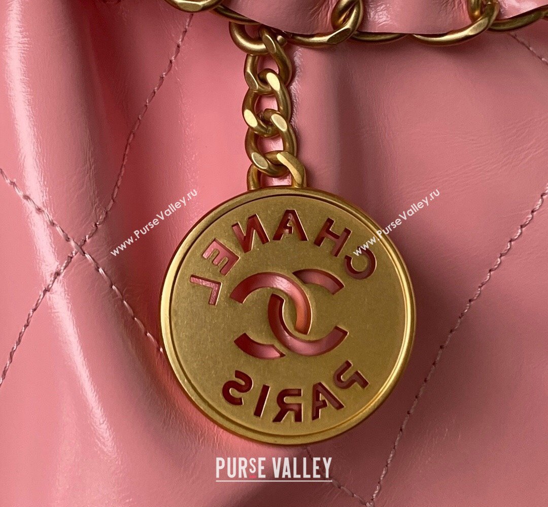 Chanel Shiny Calfskin CHANEL 22 East West Shopping Bag AS4486 Pink 2023 (jiyuan-23111608)