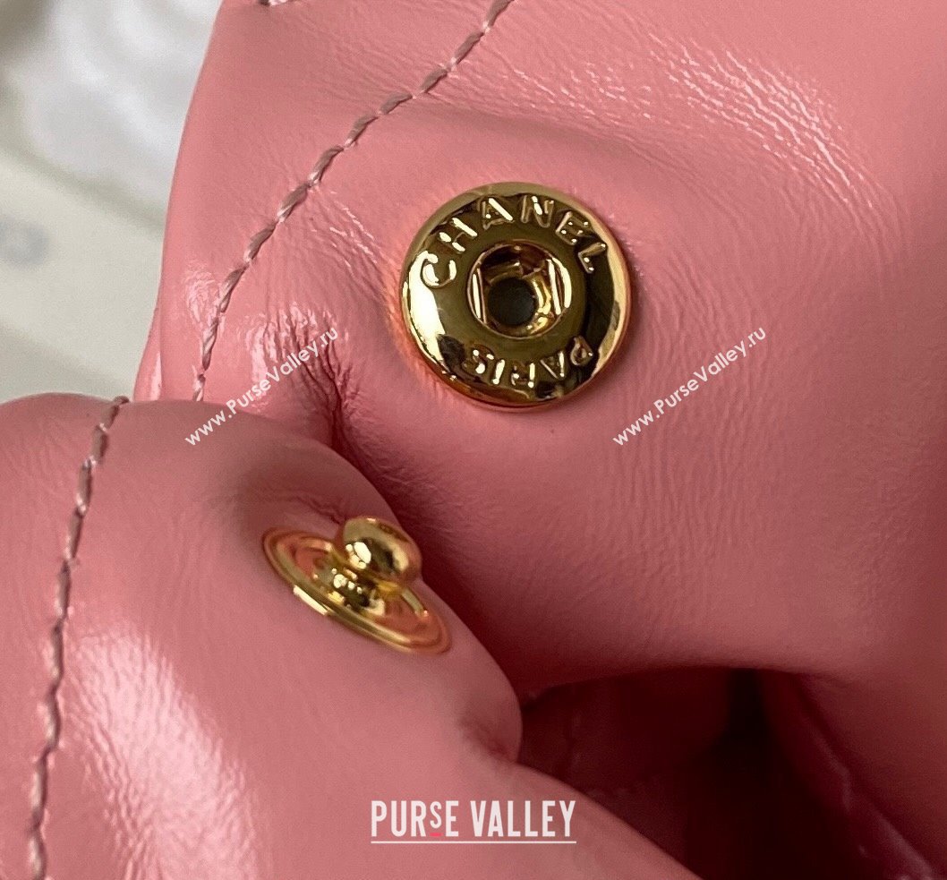Chanel Shiny Calfskin CHANEL 22 East West Shopping Bag AS4486 Pink 2023 (jiyuan-23111608)