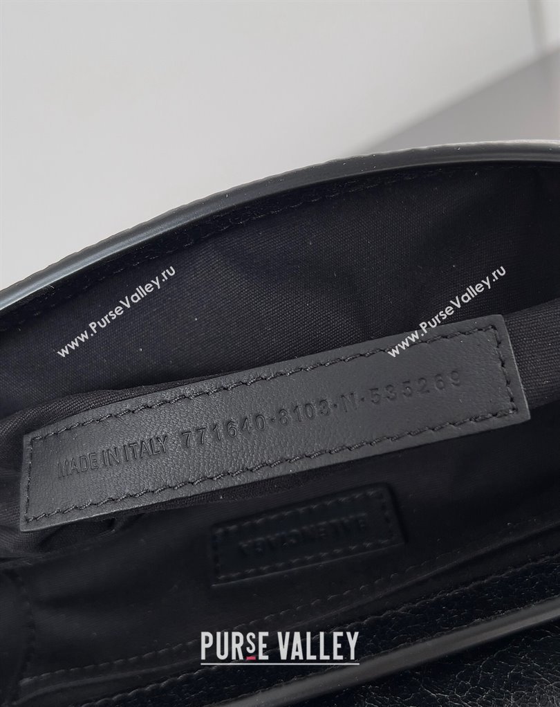 Balenciaga Le Cagole Small Sling Bag in Arena calfskin Black Spring 2024 (jiche-23111703)