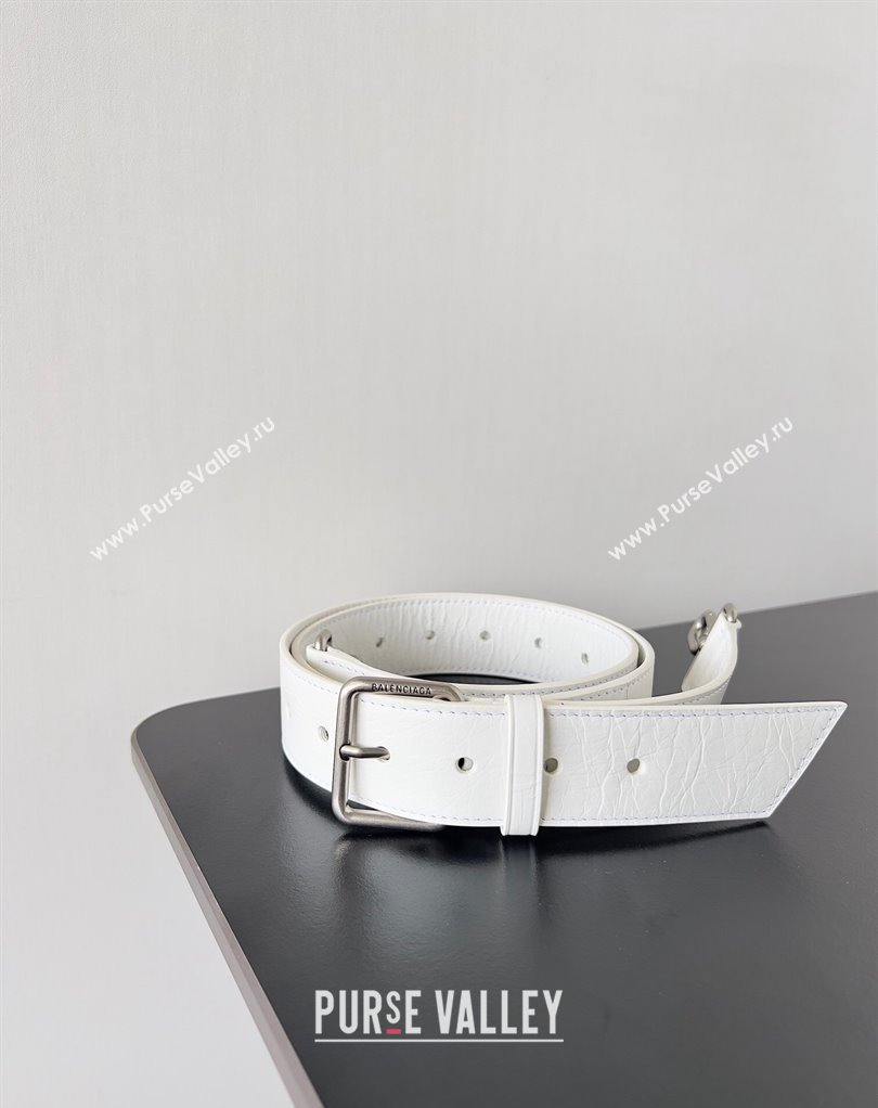 Balenciaga BB Soft Small Flap Bag in peach calfskin White/Silver 2023 (jiche-23111715)