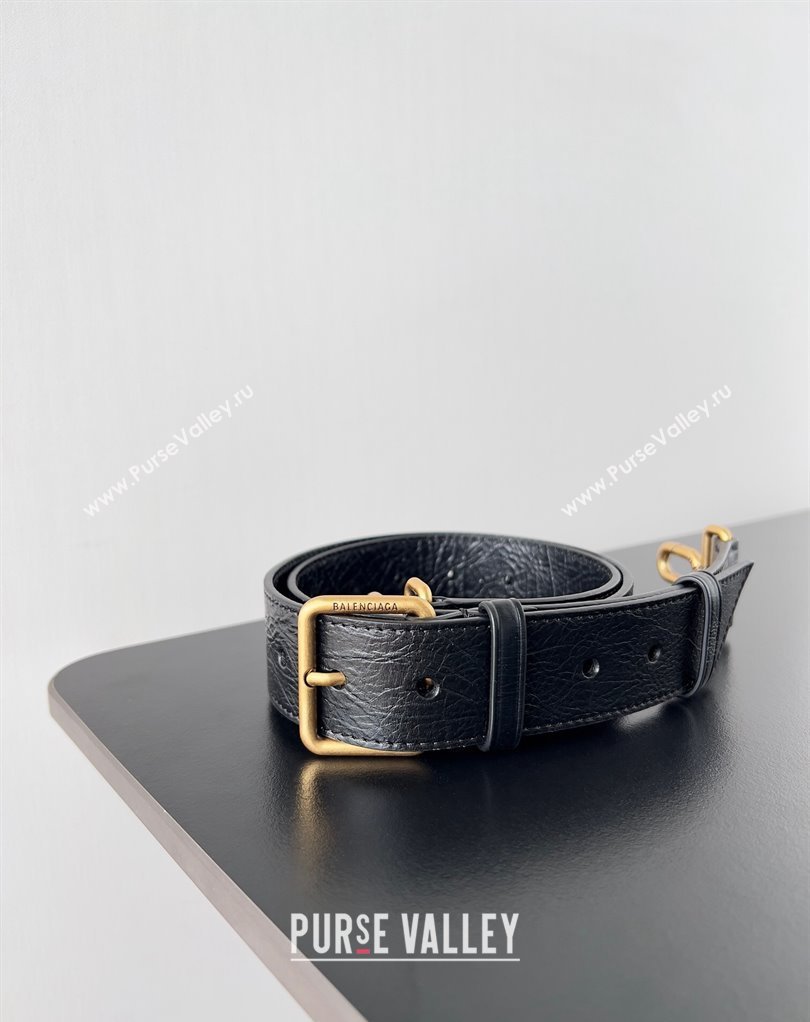 Balenciaga BB Soft Small Flap Bag in peach calfskin Black/Gold 2023 (jiche-23111713)