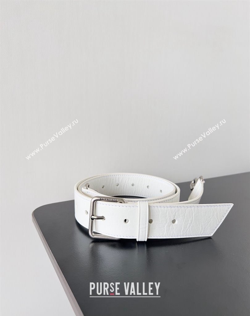 Balenciaga BB Soft Large Flap Bag in peach calfskin White/Silver 2023 (jiche-23111712)