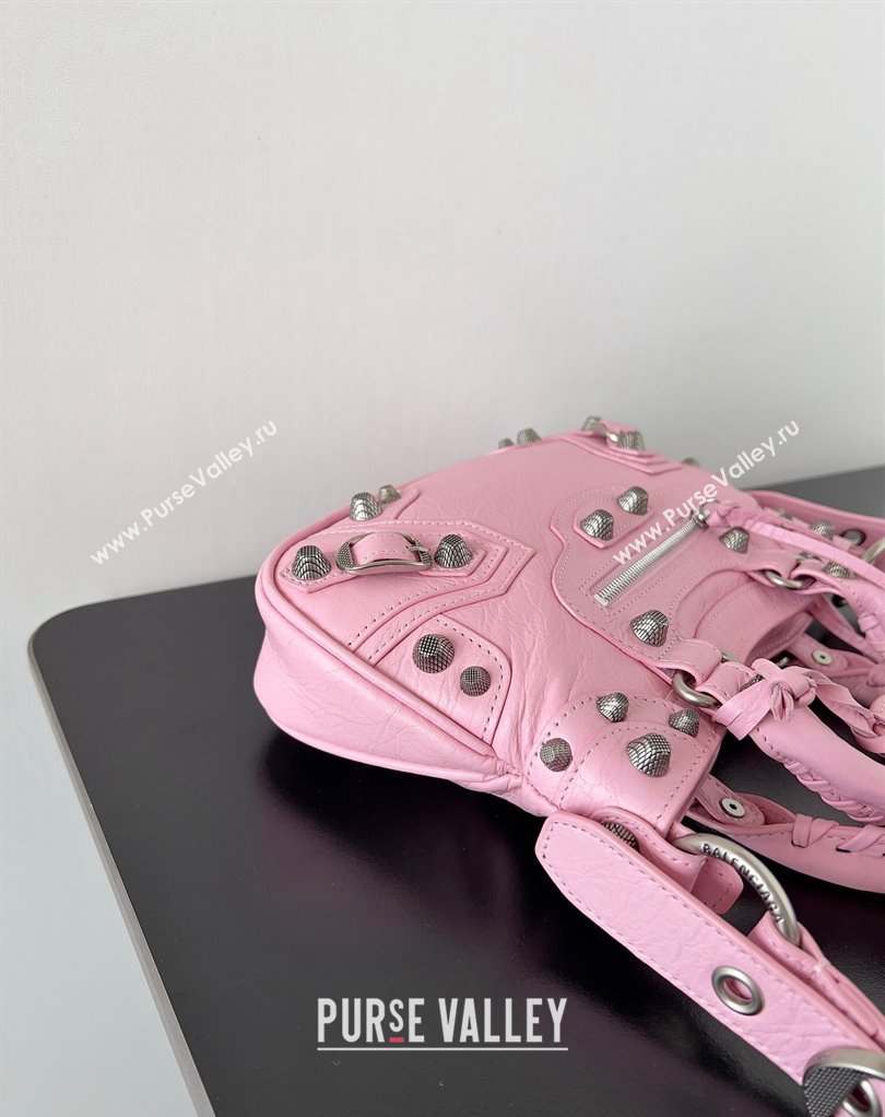 Balenciaga Neo Cagole Small Tote Bag in Arena calfskin Pink 2023 (jiche-23111718)
