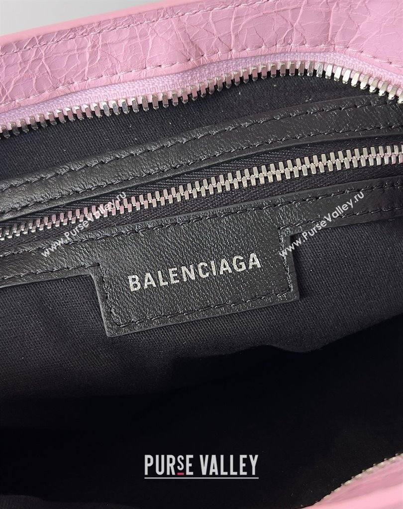 Balenciaga Neo Cagole Small Tote Bag in Arena calfskin Pink 2023 (jiche-23111718)