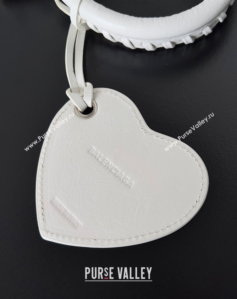 Balenciaga Neo Cagole Small Tote Bag in Arena calfskin White 2023 (jiche-23111717)