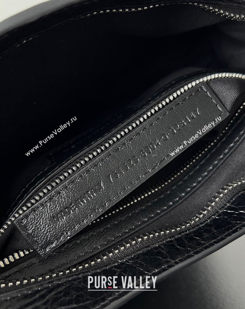 Balenciaga Neo Cagole Small Tote Bag in Arena calfskin Black 2023 (jiche-23111716)