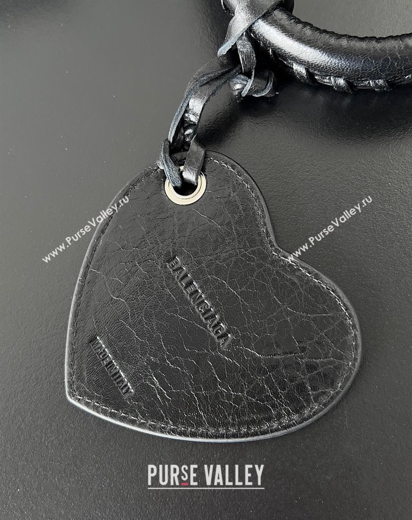 Balenciaga Neo Cagole Small Tote Bag in Arena calfskin Black 2023 (jiche-23111716)