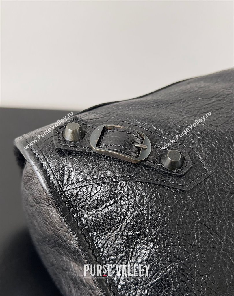 Balenciaga Classic City Large Handbag in Arena Lambskin Black (jiche-23111811)