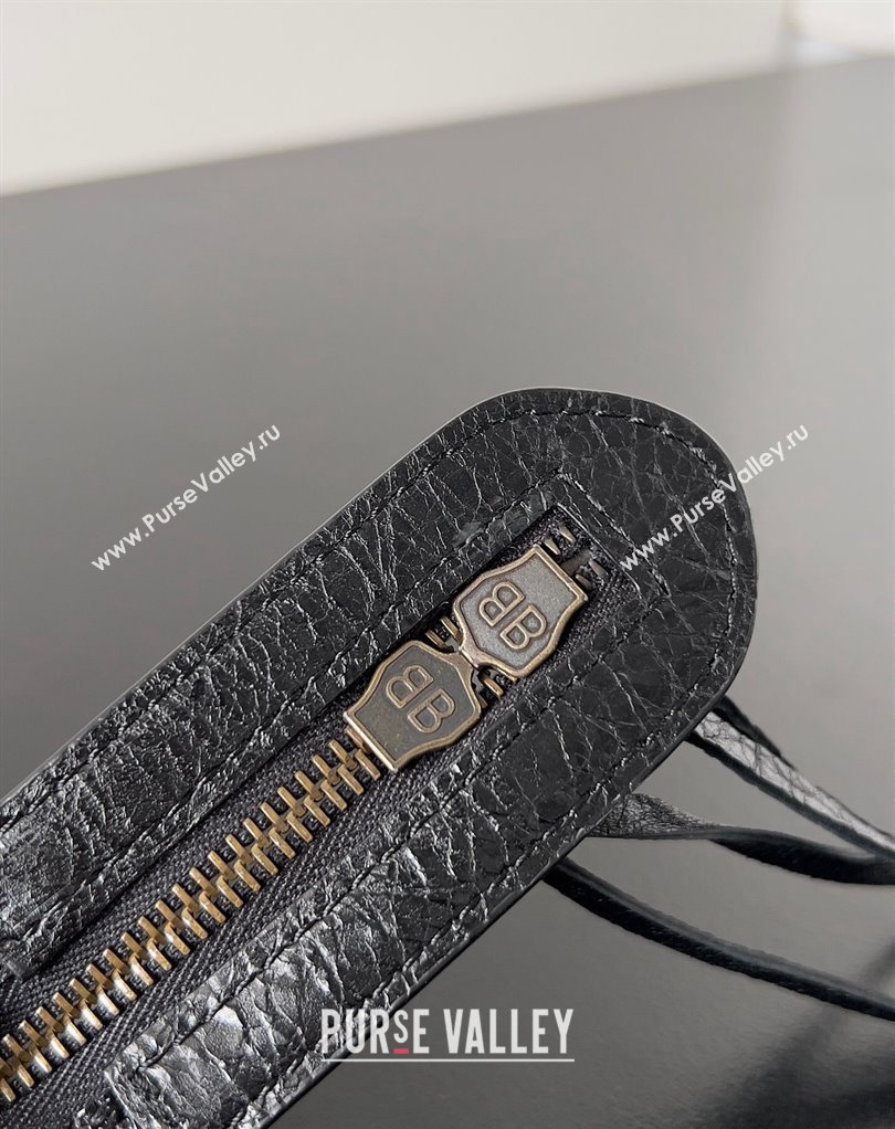 Balenciaga Classic City Large Handbag in Arena Lambskin Black (jiche-23111811)