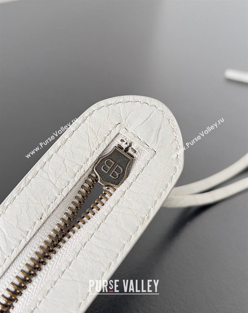 Balenciaga Classic City Large Handbag in Arena Lambskin White (jiche-23111812)