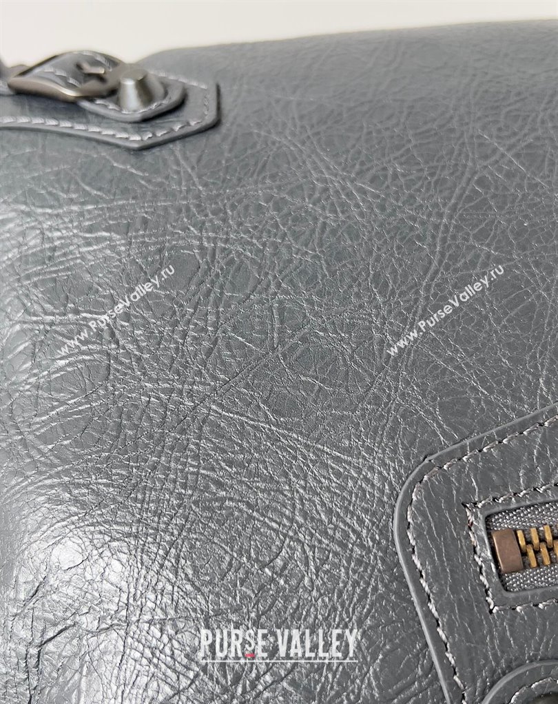 Balenciaga Classic City Large Handbag in Arena Lambskin Gray (jiche-23111813)