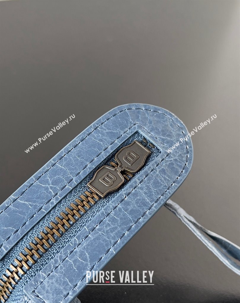 Balenciaga Classic City Large Handbag in Arena Lambskin Navy Blue (jiche-23111815)