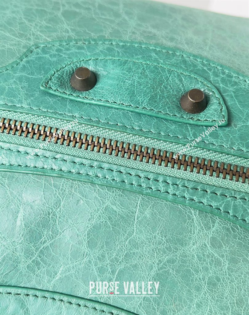 Balenciaga Classic City Large Handbag in Arena Lambskin Green (jiche-23111824)