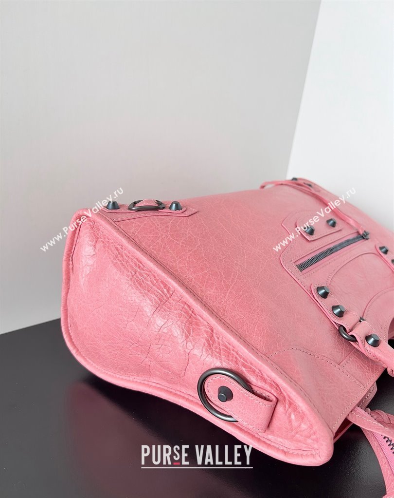 Balenciaga Classic City Large Handbag in Arena Lambskin Pink (jiche-23111828)