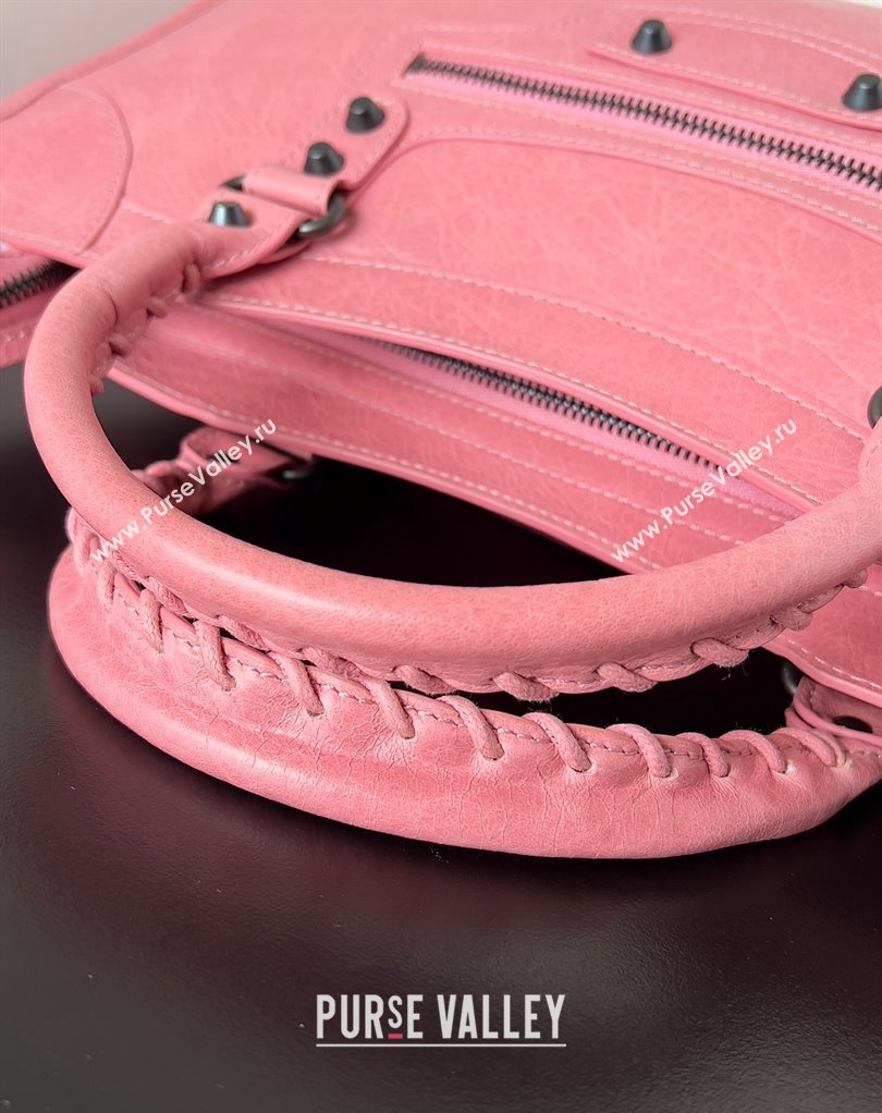 Balenciaga Classic City Large Handbag in Arena Lambskin Pink (jiche-23111828)
