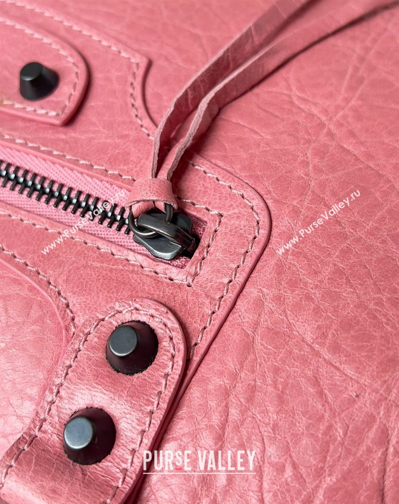Balenciaga Classic City Large Handbag in Arena Lambskin Pink (jiche-23111828)