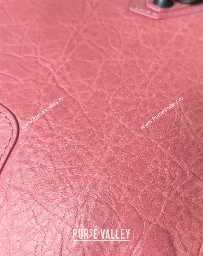 Balenciaga Classic City Large Handbag in Arena Lambskin Pink (jiche-23111828)