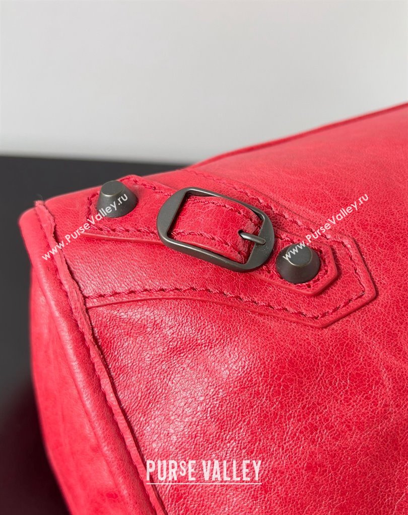 Balenciaga Classic City Large Handbag in Arena Lambskin Red (jiche-23111826)