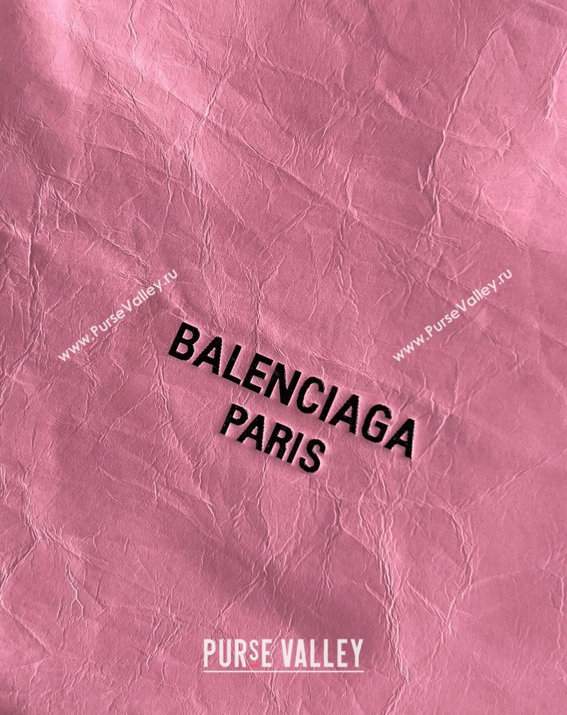 Balenciaga Crush Small Tote Bag in crushed calfskin Pink 2023 (jiche-23111846)