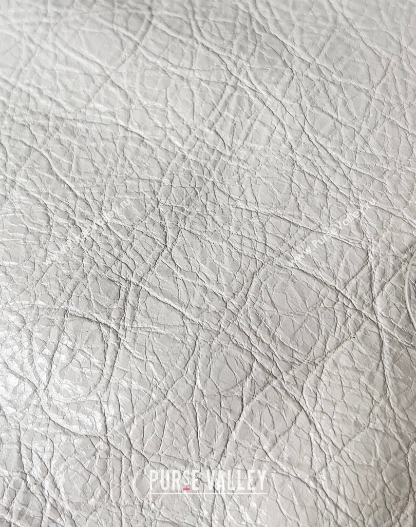 Balenciaga Classic City Large Handbag with Spiral Hardware in Arena Lambskin Pale Gray/Gold (jiche-23112002)