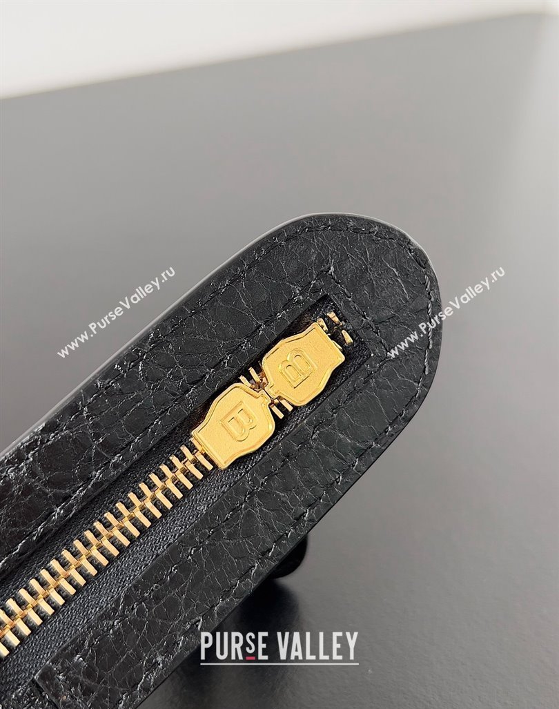 Balenciaga Classic City Large Handbag with Spiral Hardware in Arena Lambskin Black/Gold (jiche-23112019)