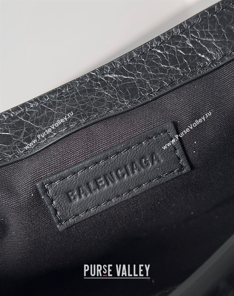 Balenciaga Le Cagole XS Sling Bag in Arena calfskin Black Spring 2024 (jiche-23111707)