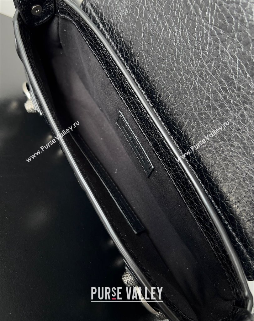 Balenciaga Le Cagole XS Sling Bag in Arena calfskin Black Spring 2024 (jiche-23111707)