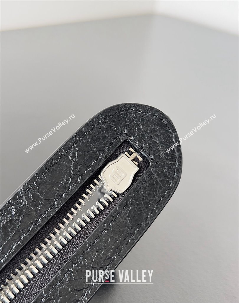 Balenciaga Classic City Large Handbag with Spiral Hardware in Arena Lambskin Black/Silver (jiche-23112020)