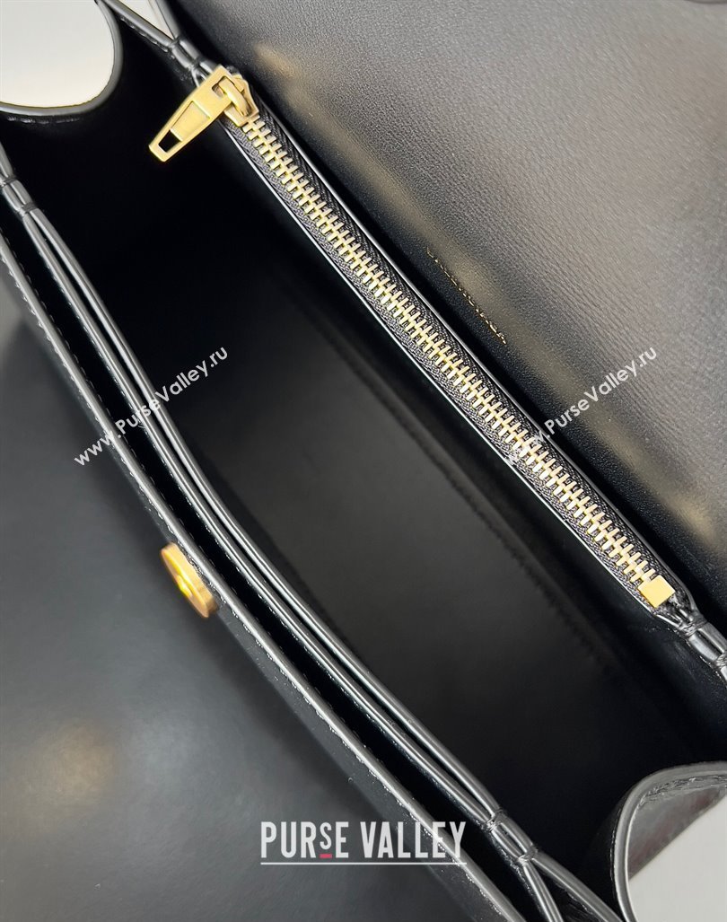 Balenciaga Crush Small Sling Bag in paper calfskin Black/Gold 2023 (jiche-23112028)