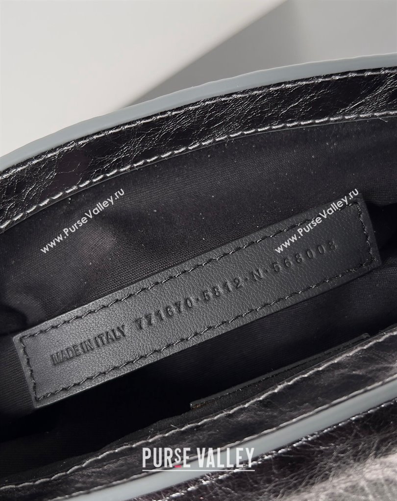 Balenciaga Le Cagole XS Sling Bag in Arena calfskin Silver Spring 2024 (jiche-23111709)