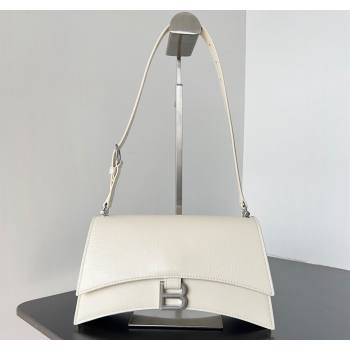 Balenciaga Crush Small Sling Bag in paper calfskin Beige/Silver 2023 (jiche-23112030)