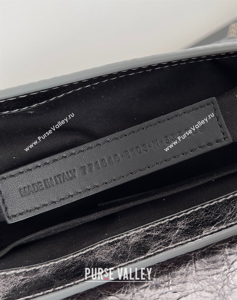 Balenciaga Le Cagole Small Sling Bag in Arena calfskin Silver Spring 2024 (jiche-23111705)