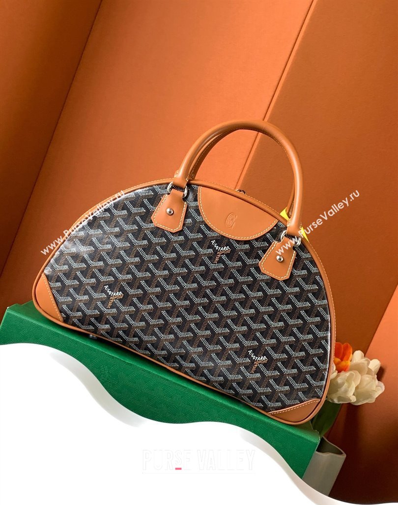 Goyard Saint Jeanne MM Bowling Bag Brown (zhang-23112003)