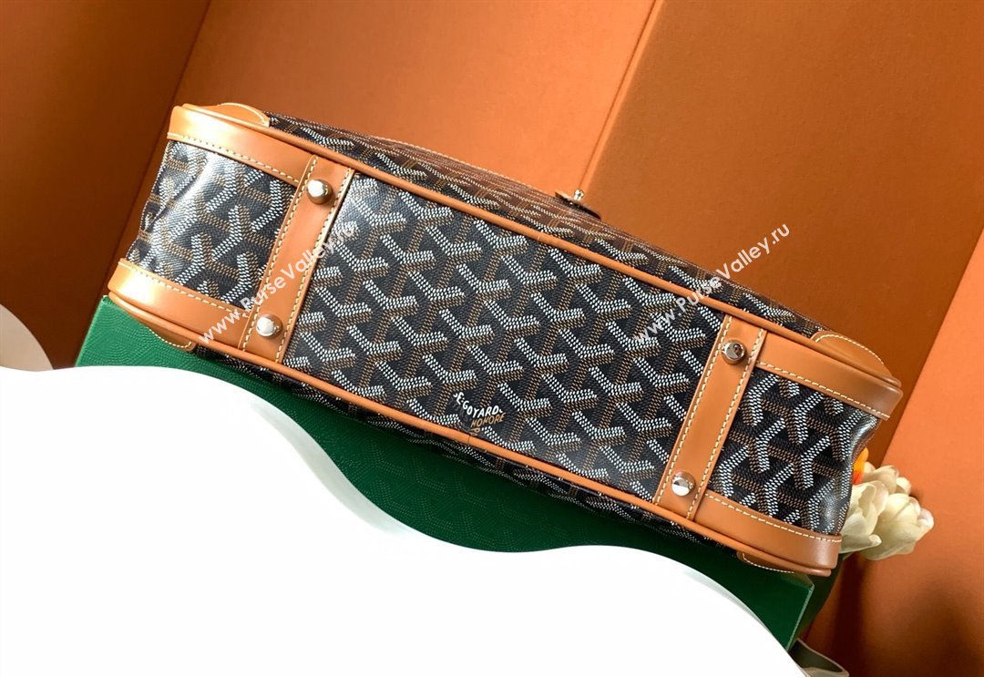 Goyard Saint Jeanne MM Bowling Bag Brown (zhang-23112003)