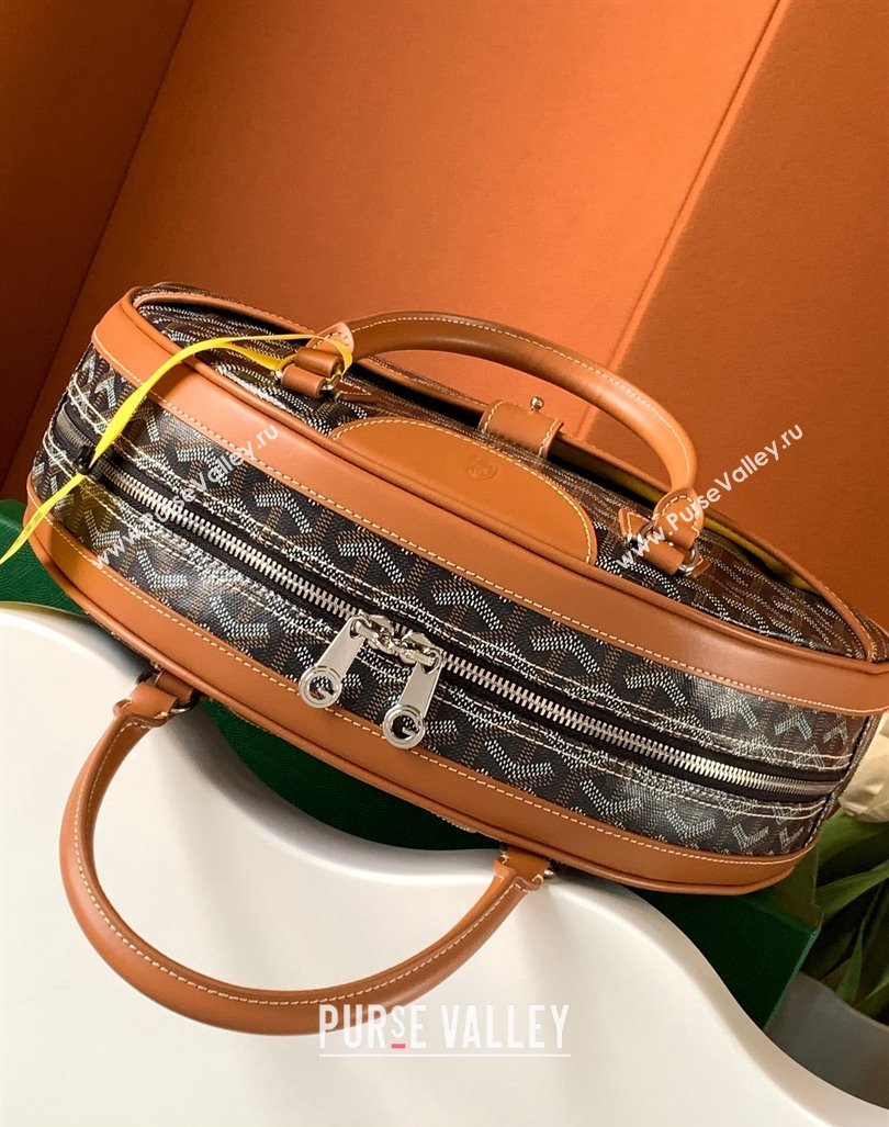 Goyard Saint Jeanne MM Bowling Bag Brown (zhang-23112003)