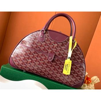 Goyard Saint Jeanne MM Bowling Bag Burgundy (zhang-23112004)