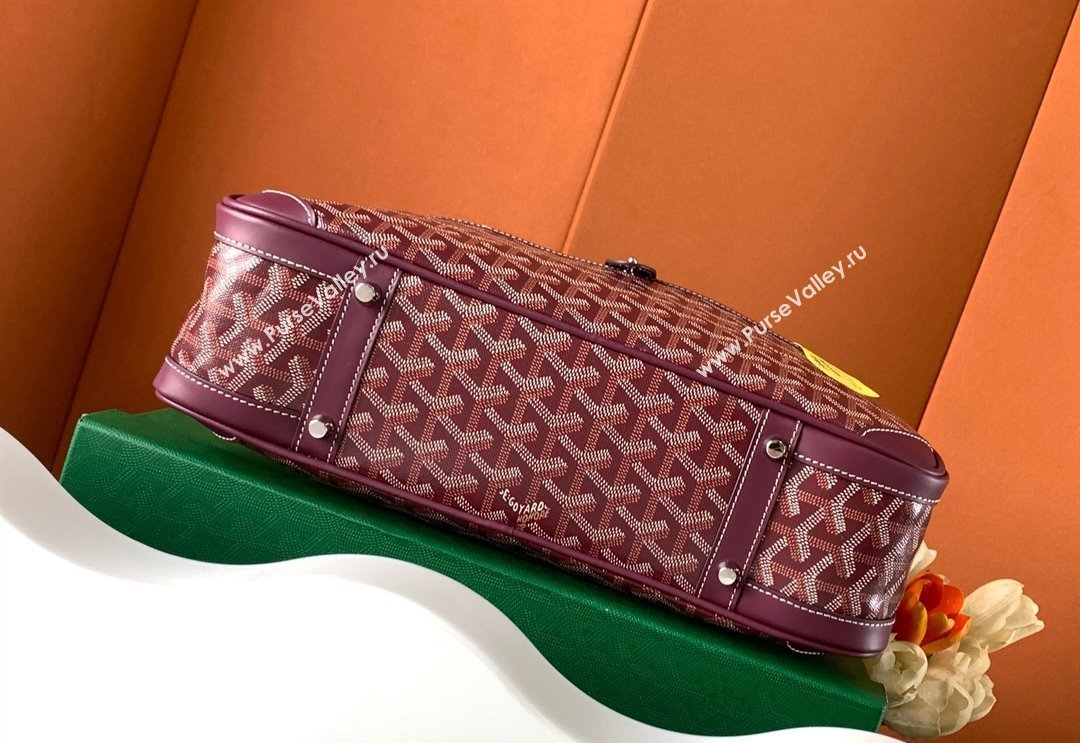 Goyard Saint Jeanne MM Bowling Bag Burgundy (zhang-23112004)