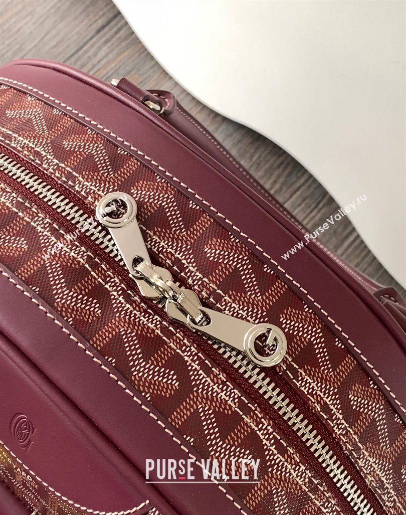 Goyard Saint Jeanne MM Bowling Bag Burgundy (zhang-23112004)