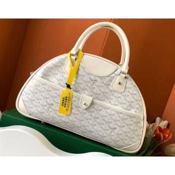 Goyard Saint Jeanne MM Bowling Bag White (zhang-23112011)